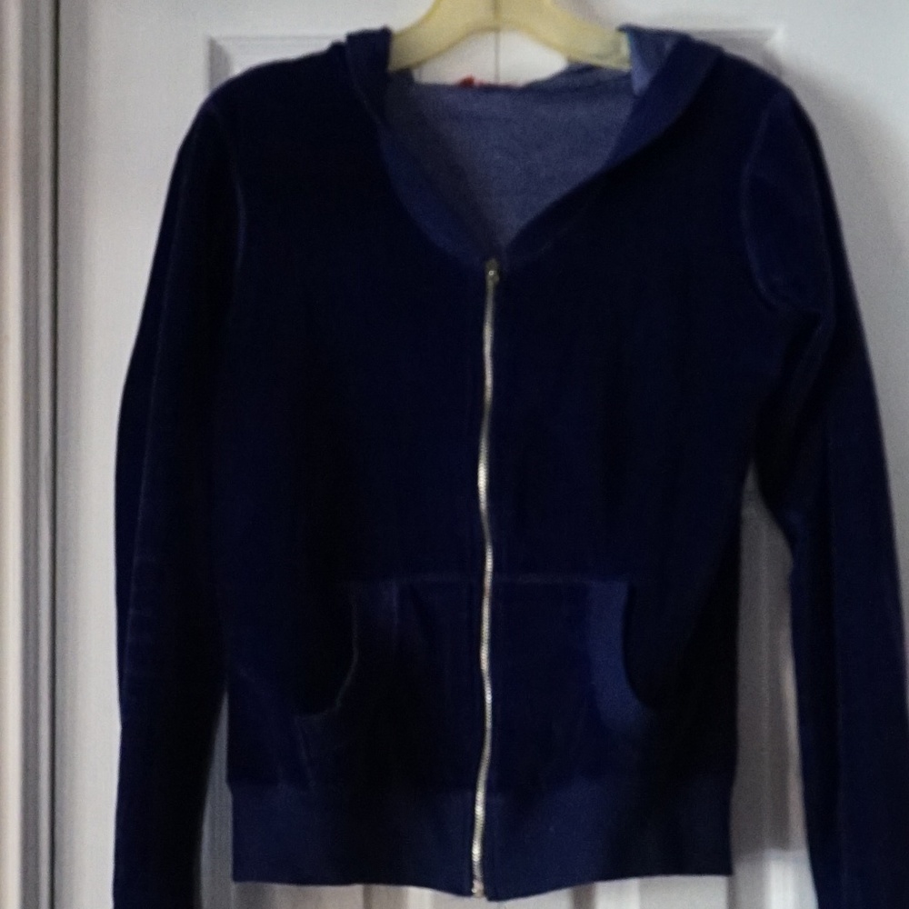 navy blue zip up jacket